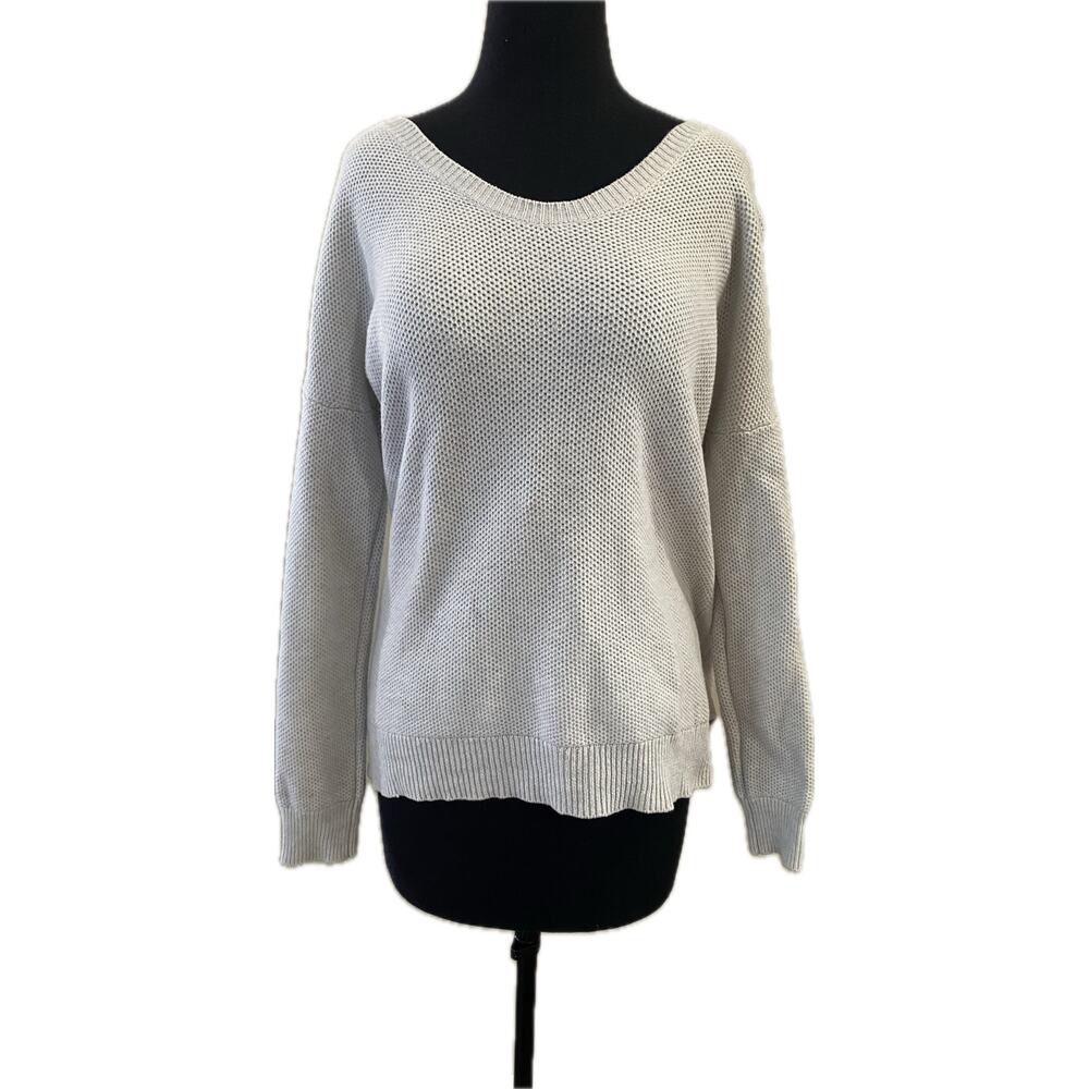 Gapbody Sweater - Gray Size Small 30% Merino Fine Wool